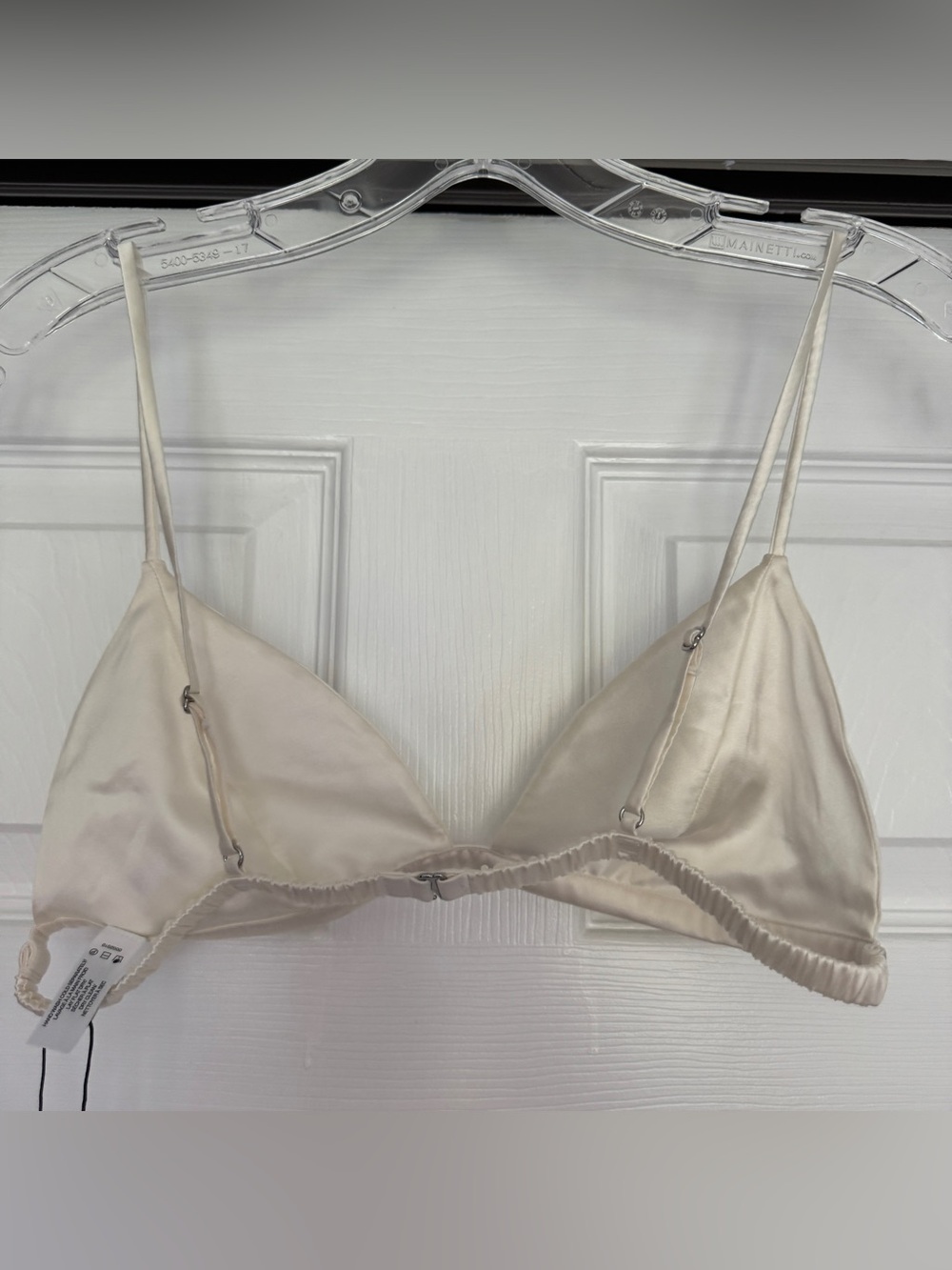 FLEUR DU MAL | NWT Luxe Triangle Bra MEDIUM - ivory - Picture 3 of 7